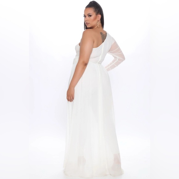 Women’s “Better Be Sure” Fashion Nova Mesh Jumpsuit in White size Large - Picture 3 of 11